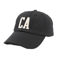 Casquette de baseball personnalisée brodée en 3D motif léopard Dobby Dot, 100 % coton, 6 panneaux, visière incurvée, réglable, unisexe, marque privée, pour l'extérieur