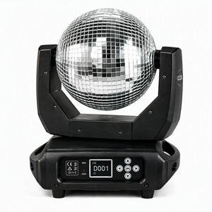 Lumière de scène à tête mobile DMX512 de 25 cm pour boule disco, idéale pour boîte de nuit, fête, mariage, église, <span class=keywords><strong>DJ</strong></span>, club 540 °   Pan 180 °   Inclinaison - Product Image 1