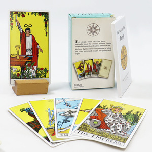 Impression <span class=keywords><strong>de</strong></span> <span class=keywords><strong>cartes</strong></span> <span class=keywords><strong>de</strong></span> tarot <span class=keywords><strong>de</strong></span> <span class=keywords><strong>jeu</strong></span> blanc familial <span class=keywords><strong>de</strong></span> haute qualité personnalisé faire une carte <span class=keywords><strong>de</strong></span> tarot <span class=keywords><strong>de</strong></span> cavalier magique <span class=keywords><strong>avec</strong></span> guide - Product Image 4