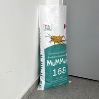 Sac d'emballage tissé en PP laminé BOPP imperméable, personnalisé avec logo et couleur, pour aliments mixtes pour animaux, cafards et insectes, 10kg, 20kg, 50kg