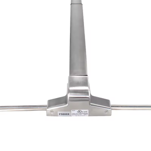 Ansi 1 ul đôi lá cửa thép không gỉ 304 lửa đánh giá bề mặt vành dọc thanh thoát thiết bị - Product Image 4