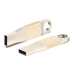 Clé USB 2.0 de 1 To - Design bois et métal - Product Image 2