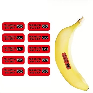 Etiquetas Personalizadas para Uso Rectal, Papel Rojo Impermeable, Una Línea, 500 por Rollo - Product Image 1