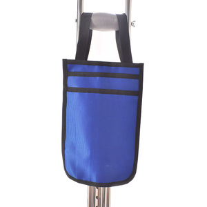 Sac de transport pour béquilles avec pochette de rangement bleue, accessoire médical portable pour les voyages et l'usage quotidien - Product Image 2