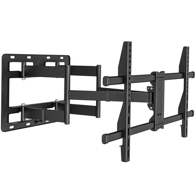 Hot Sale 42 to 90 Inch TV Stand Wall Mounted Steel TV Bracket Tilt and Swivel Metal TV Mount Load Capacity 100KG