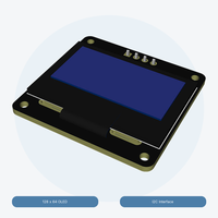 Module d'affichage OLED 1.3 pouces 128*64 I2C SH1106 SSD1306, écran blanc bleu pour projets embarqués Arduino