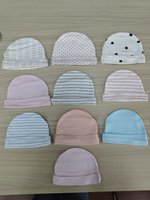 Gorro de algodón para recién nacido de los años 40 para niños y niñas, gorro infantil liso para primavera y otoño