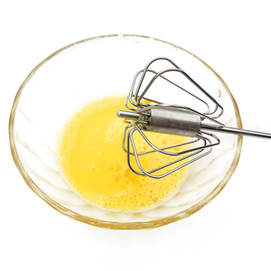 Sbattitore per uova in acciaio inossidabile a mano strumento da cucina semi automatico eco-friendly in metallo frullino per uova - Product Image 3