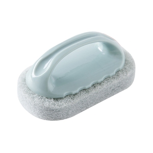 Brosse de nettoyage de carreaux de ménage cuisine nordique avec poignée éponge lingette multifonctionnelle couleur unie baignoire brosse de nettoyage de table de cuisson - Product Image 1