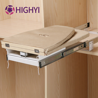 HIGHYI armoire cachée planche à repasser push pull out planche à repasser meubles vêtements planche à repasser avec échelle