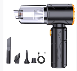 Aspirador de mano inalámbrico ABS súper potente para coches pequeño portátil con función de limpieza en seco de succión y soplado - Product Image 1