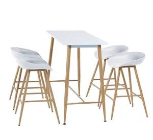 Tavolino lungo da tavolo tavolo rettangolare bianco tavolo da colazione tavolo da bar cucina