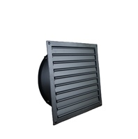 Ventilateur de fenêtres 300MM avec obturateur, ventilateur de cadre de persienne en aluminium de haute qualité, ventilateur axial AC