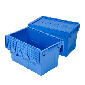 Wholesale Home or Supermarket Use Plastic Logistics Crate Heavy Duty Plastic Stackable Crate Transport Logistic Turnover Box