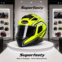 Casque de moto intégral personnalisé certifié DOT en ABS avec design graphique, visière solaire à dégagement rapide, toutes saisons, directement de l'usine en Chine