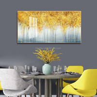 Affiches imprimées numériquement pour la décoration du salon, arbres à argent dorés HD, impressions modernes pour la décoration murale de la maison, toiles, peintures en porcelaine cristalline