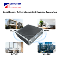 Répéteur de signal double bande 850/1900 MHz EasyBoost 80 dB puissant, kit complet 27 dBm, atteint 2800 ㎡   Couverture pour un amplification fiable du signal