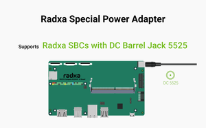 เครื่องชาร์จอะแดปเตอร์ไฟ DC12 36W DC ใช้งานร่วมกับฮาร์ดแวร์คอมพิวเตอร์บอร์ดเดี่ยวแบบฝังตัว Radxa SBC - Product Image 3