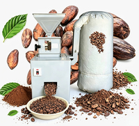 Coquille de décortiqueur de fèves de cacao rôties vannant la machine de décorticage de fissuration d'épluchage de fèves de cacao HJ-SN026