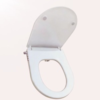 Siège de toilette avec bidet intégré à double buse et fermeture douce