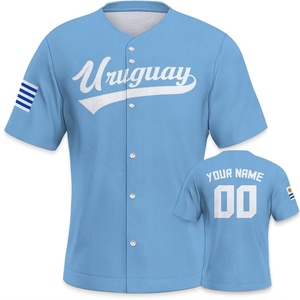 Conjuntos de Camisetas de Béisbol Personalizadas con Diseño de Calavera de Venezuela, Impresión por Transferencia de Calor, 180g, Cortas, Anti-Humedad, Antibacterianas, Anti-UV - Product Image 2