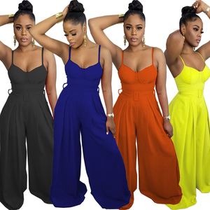 المرأة زائد حجم واسع الساق بذلة رومبير الملابس النسائية الشاملة الشارع الشهير - Product Image 1