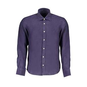 Camisa de Vestir Formal de Manga Larga para Hombre North Sails, Azul, Talla S, 100% Algodón - Product Image 1