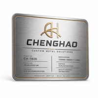 Placa de Aluminio Personalizada Premium, Resistente al Agua, Grabada con Láser, Tarjetas de Visita Metálicas, Placa con Nombre para Regalo Corporativo
