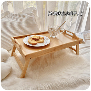 Zelin Wooden Folding Table Small Size Modern Minimalist Style Bedroom Dorm Computer Desk - Product Image 3