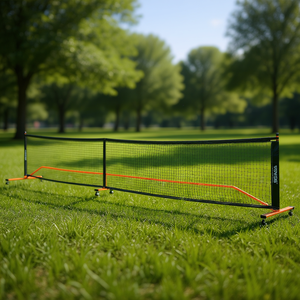 Red de Pickleball Portátil Vevor de 22 Pies, Tamaño Reglamentario, Marco Metálico Resistente a la Intemperie con Ruedas y Bolsa de Transporte para Uso en Exteriores - Product Image 2