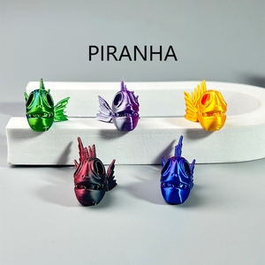 3D Printed Articulated Piranha <b>Toy</b> Fun Movable Skeleton Design for <b>Desk</b> Decor Fidget & Decompression - Product Image 1