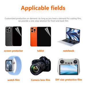 Film de protection universel pour téléphone portable en hydrogel haute définition/givré avec machine de découpe transparente en TPU - Product Image 4