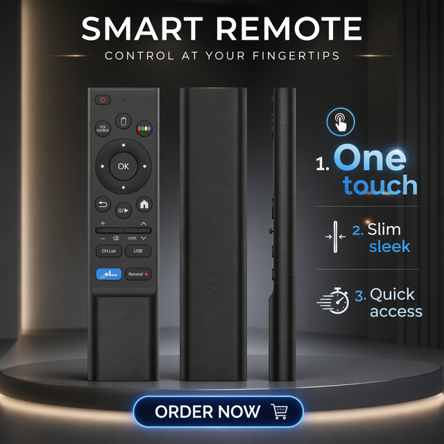 22Keys Voice Activated Smart TV Remote Control ABS Universal Replacement Controller for Android TV OEM ODM Custom JCXK