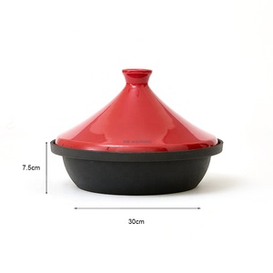 Tajine <span class=keywords><strong>marocain</strong></span> personnalisé en fonte émaillée, cocotte, plat de cuisson, <span class=keywords><strong>prix</strong></span> usine OEM ODM - Product Image 2