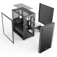 Venta caliente Accesorios de computadora MATX Mid Tower Vidrio templado Gaming Computer Case PC Compatible