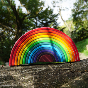 Đồ chơi xếp chồng cầu vồng bằng gỗ, đồ chơi xếp chồng hình vòm, đồ chơi xếp chồng Montessori sáng tạo bằng gỗ cho trẻ em - Product Image 2