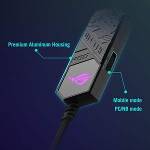 Venta al por Mayor de Adaptador de Audio Externo para Juegos Rog Clavis USB-C con ESS 9281 Quad para PC, Color Negro - Product Image 6