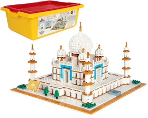 Arsitektur Pengiriman AS Taj Mahal Bangunan Mainan Blok Bangunan Istana Kastil Konstruksi, Koleksi Bangunan dan Model Tampilan