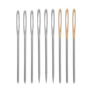 Blunt Sharp Big Eye Tips Embroidery Crafts Cross-Stitching Needlework Tool Various Dimensions Metal Tapestry Sewing Needles
