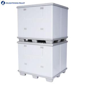 Caja de plástico plegable para palés, funda de nido de abeja - Product Image 2