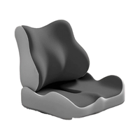 Coussin de siège de bureau pour longues sessions, en mousse à mémoire de forme, avec soutien lombaire, à récupération lente, pour soulager la pression du coccyx et des hanches