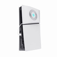 Ventilateur de refroidissement USB Plug-and-Play pour PS5 Slim Console Voyant lumineux Ventilateur intelligent avec 3 Hub Usb pour accessoires de jeu PS5 Slim