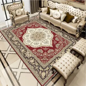 india persian hand knotted retro red wave wool rugs turkey moroccan cactus silk rugs of supplier