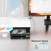 Unidad externa de DVD con USB 3,0 para portátiles, compatible con Windows 11/10/7/8/XP Mac MacBook