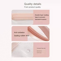 Sacs sous vide jetables en PE imperméables en gros avec fermeture éclair pour l'emballage de bijoux et de boucles d'oreilles, option de logo personnalisé