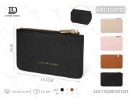 Portacarte Januarry da 7 Pollici con Cerniera in Pelle PU, Portafoglio Minimalista - Product Image 1