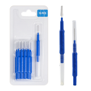 Pennelli interdentali personalizzati per cure dentistiche di colore blu - Product Image 1