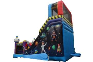 LilyToys - Pista de Obstáculos Inflable Grande Personalizada con Diseño de Astronauta Espacial, con Tobogán, <span class=keywords><strong>para</strong></span> Fiestas al Aire Libre y Parques de Diversiones Infantiles - Product Image 3