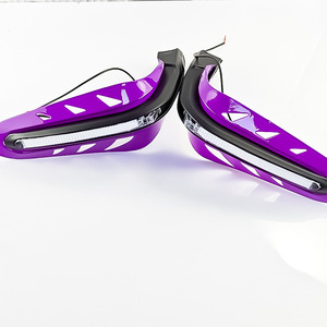 Protectores de Manillar para Motocicleta Qiangye con Luz LED Púrpura, Accesorios para Manillar de Bicicleta, Talla 8 - Product Image 2