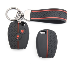 Housse <span class=keywords><strong>de</strong></span> clé en silicone à 2 boutons avec porte-clés, <span class=keywords><strong>coque</strong></span> <span class=keywords><strong>de</strong></span> clé télécommande pour <span class=keywords><strong>Renault</strong></span> <span class=keywords><strong>Modus</strong></span> Clio 3 Twingo Kangoo - Product Image 6